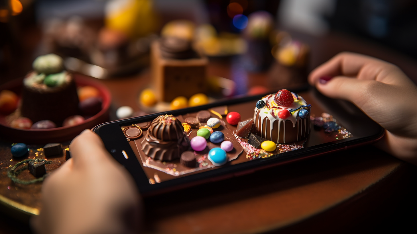 Edible Gadgets 📱🍪 Hunger pangs during a call? Just take a bite out of your gadget. Think of it as tech meeting your taste buds. But remember, phones are for dialing, not dining. Or... are they?